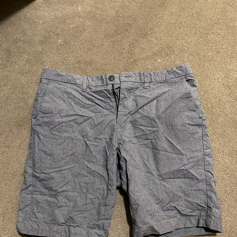 Calvin Klein Light Blue Flat Front Shorts
